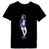 Ladies’  Junior Fine Jersey V-Neck Longer Length T-Shirt Thumbnail