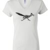 Women's Short Sleeve V-Neck T-Shirt Thumbnail