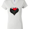 Women's Short Sleeve V-Neck T-Shirt Thumbnail