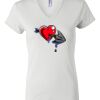 Women's Short Sleeve V-Neck T-Shirt Thumbnail