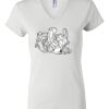 Women's Short Sleeve V-Neck T-Shirt Thumbnail