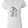 Women's Short Sleeve V-Neck T-Shirt Thumbnail