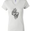 Women's Short Sleeve V-Neck T-Shirt Thumbnail