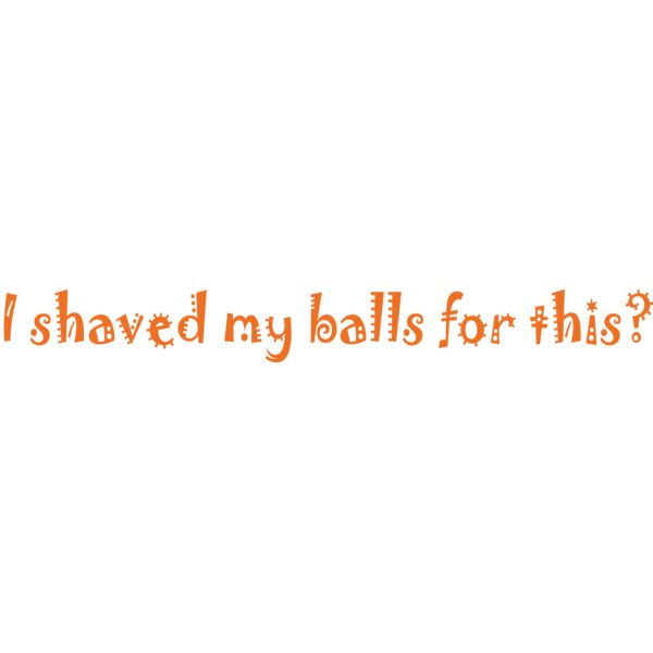 shaved balls for this Thumbnail