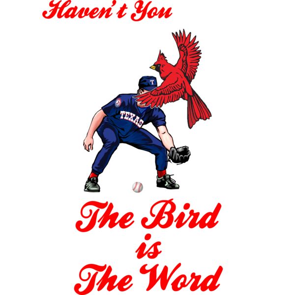 The Bird is The Word for darker shirts Thumbnail