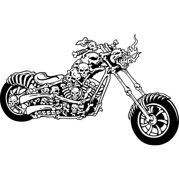 ESskullbike001bw Thumbnail