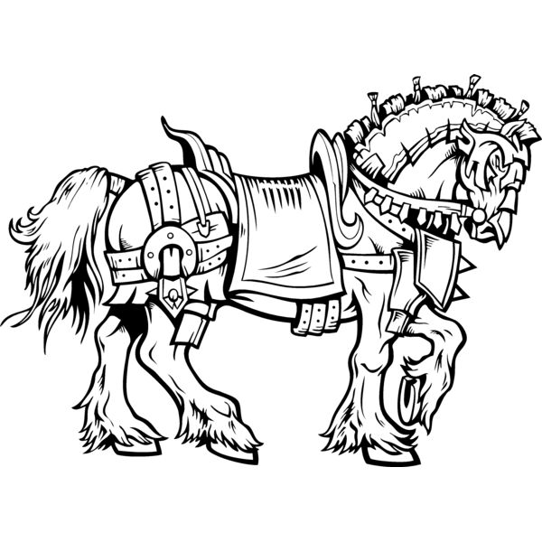 EShorse004BW Thumbnail