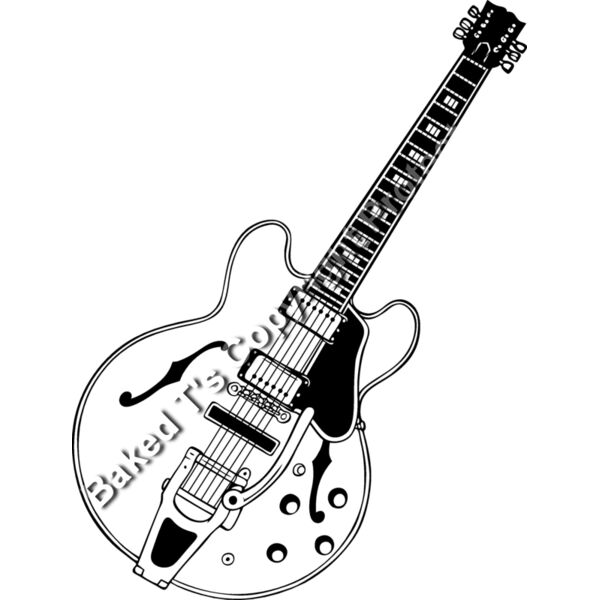 ES2guitar005bw Thumbnail