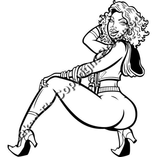 ES3pinup10BW Thumbnail