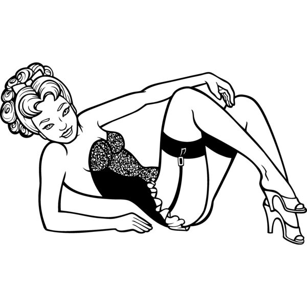 ES3pinup08bw Thumbnail