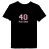 Ladies’  Junior Fine Jersey V-Neck Longer Length T-Shirt Thumbnail