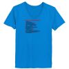 Ladies’  Junior Fine Jersey V-Neck Longer Length T-Shirt Thumbnail