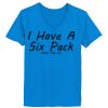 Ladies’  Junior Fine Jersey V-Neck Longer Length T-Shirt Thumbnail