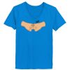 Ladies’  Junior Fine Jersey V-Neck Longer Length T-Shirt Thumbnail