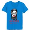 Ladies’  Junior Fine Jersey V-Neck Longer Length T-Shirt Thumbnail
