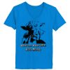 Ladies’  Junior Fine Jersey V-Neck Longer Length T-Shirt Thumbnail