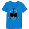 Ladies’  Junior Fine Jersey V-Neck Longer Length T-Shirt Thumbnail