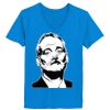 Ladies’  Junior Fine Jersey V-Neck Longer Length T-Shirt Thumbnail