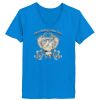 Ladies’  Junior Fine Jersey V-Neck Longer Length T-Shirt Thumbnail