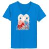 Ladies’  Junior Fine Jersey V-Neck Longer Length T-Shirt Thumbnail