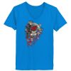 Ladies’  Junior Fine Jersey V-Neck Longer Length T-Shirt Thumbnail