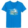 Ladies’  Junior Fine Jersey V-Neck Longer Length T-Shirt Thumbnail