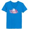 Ladies’  Junior Fine Jersey V-Neck Longer Length T-Shirt Thumbnail