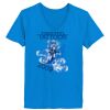 Ladies’  Junior Fine Jersey V-Neck Longer Length T-Shirt Thumbnail