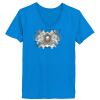 Ladies’  Junior Fine Jersey V-Neck Longer Length T-Shirt Thumbnail