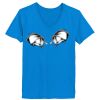 Ladies’  Junior Fine Jersey V-Neck Longer Length T-Shirt Thumbnail