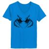 Ladies’  Junior Fine Jersey V-Neck Longer Length T-Shirt Thumbnail