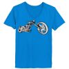 Ladies’  Junior Fine Jersey V-Neck Longer Length T-Shirt Thumbnail