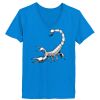 Ladies’  Junior Fine Jersey V-Neck Longer Length T-Shirt Thumbnail