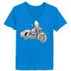 Ladies’  Junior Fine Jersey V-Neck Longer Length T-Shirt Thumbnail
