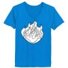 Ladies’  Junior Fine Jersey V-Neck Longer Length T-Shirt Thumbnail