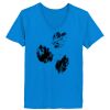 Ladies’  Junior Fine Jersey V-Neck Longer Length T-Shirt Thumbnail