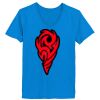 Ladies’  Junior Fine Jersey V-Neck Longer Length T-Shirt Thumbnail