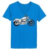 Ladies’  Junior Fine Jersey V-Neck Longer Length T-Shirt Thumbnail