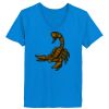 Ladies’  Junior Fine Jersey V-Neck Longer Length T-Shirt Thumbnail