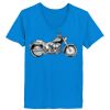 Ladies’  Junior Fine Jersey V-Neck Longer Length T-Shirt Thumbnail