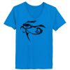 Ladies’  Junior Fine Jersey V-Neck Longer Length T-Shirt Thumbnail