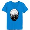 Ladies’  Junior Fine Jersey V-Neck Longer Length T-Shirt Thumbnail