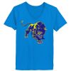 Ladies’  Junior Fine Jersey V-Neck Longer Length T-Shirt Thumbnail