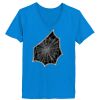 Ladies’  Junior Fine Jersey V-Neck Longer Length T-Shirt Thumbnail