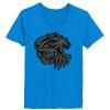 Ladies’  Junior Fine Jersey V-Neck Longer Length T-Shirt Thumbnail