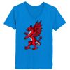 Ladies’  Junior Fine Jersey V-Neck Longer Length T-Shirt Thumbnail