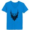 Ladies’  Junior Fine Jersey V-Neck Longer Length T-Shirt Thumbnail