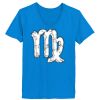 Ladies’  Junior Fine Jersey V-Neck Longer Length T-Shirt Thumbnail