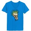 Ladies’  Junior Fine Jersey V-Neck Longer Length T-Shirt Thumbnail