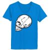 Ladies’  Junior Fine Jersey V-Neck Longer Length T-Shirt Thumbnail